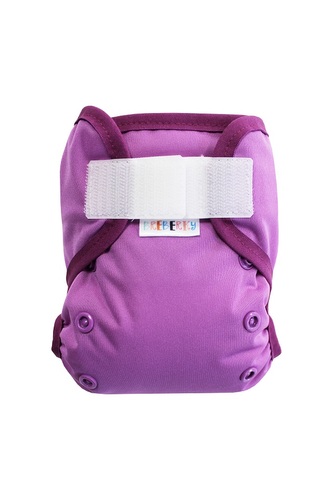 Svrchní kalhotky (XS), bez křidélek - Fialové SZ , fialové patentky + fialová gumičk :]a