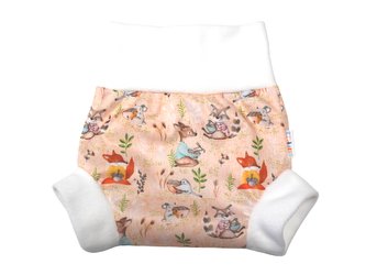 Natahovací svrchní kalhotky PUL - Špagety__VELIKOST:S (4-7kg)