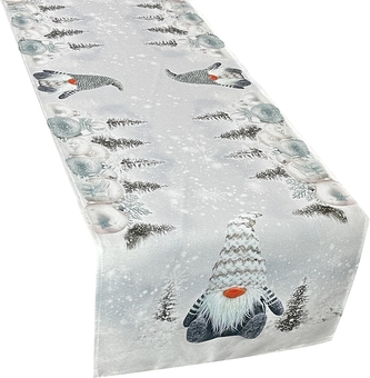 Ubrus - běhoun na stůl SILVER CHRISTMAS 55x120 cm Mybesthome