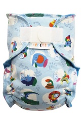 Kalhotková plenka (M) - Zvířátka z Afriky SZ, tyrkysový velur