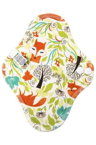 Slipová vložka (PUL) - Lišky, sv. žlutý velur (kojenecký plyš)