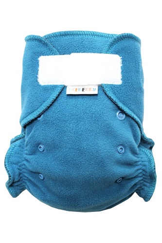 Fleecové svrchní kalhotky (S), bez křidélek - Petrolejové SZ