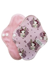 Slipová vložka (Bavlněný úplet) - Králičí holčička, sv. růžový velur (kojenecký plyš)