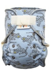 BIO Kalhotková plenka (M) - Ještěrky SZ, šedé patentky