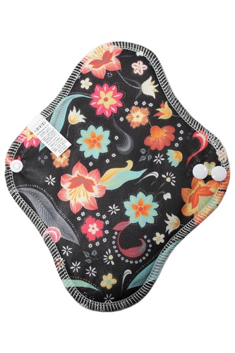 BIO Denní vložka (PUL) - Noční květy & přírodní bambusovo-biobavlněné froté