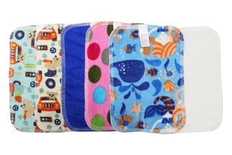 BIO Látkový ubrousek M (12x18cm) - Barevné Bambusovo-Biobavlněné froté__Počet ks:1