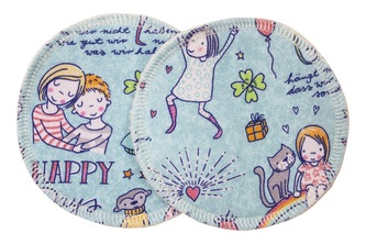 BIO Vložky do podprsenky s GOTS - Štěstí (biobavlněný úplet)