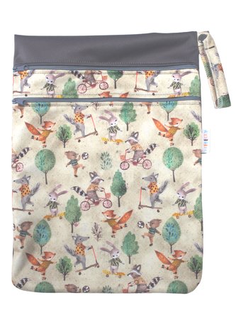 Pytel dvoukomorový (PUL) - Vlk na koloběžce M