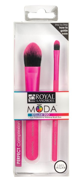 Royal & Langnickel MŌDA™ PRO MAKEUP BRUSH EZGLAM DUO PERFECT COMPLEXION DVOJICE KOSMETICKÝCH ŠTĚTCŮ LÍČENÍ