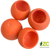 Dekorace - Bell cup 4-5 cm - oranžový 4 ks
