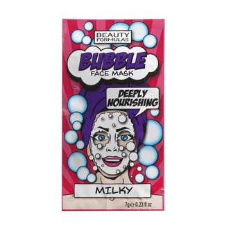 BEAUTY FORMULAS Bublinková pleťová maska (Mléčný protein) 7 g