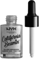 NYX PROFESSIONAL MAKEUP Tekutý rozjasňovač na obličej a tělo Odstín: Bombshell (Silver)