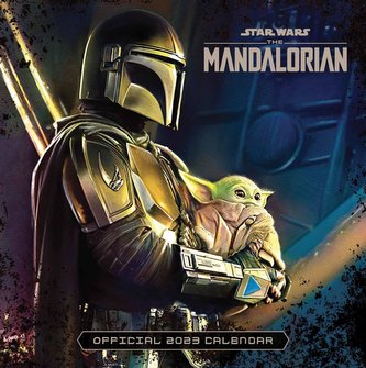 Oficiální nástěnný kalendář 2023 Star Wars|Hvězdné války: The Mandalorian s plakátem (SQ 30,5 x 30,5|61 cm)