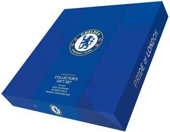 Dárkový set FC Chelsea kalendář - diář - propiska (32 x 32 x 14 cm)