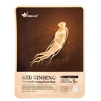 GINLAC Ženšenová pleťová maska 1 ks