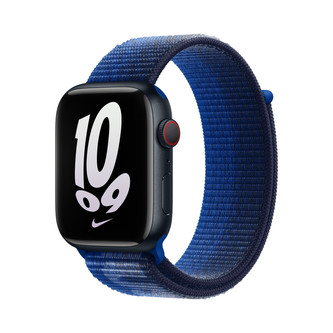 Apple Watch 45mm Game Royal/půlnočně námořnický Nike provlékací sportovní řemínek
