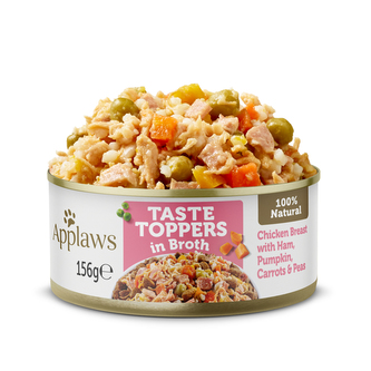 Applaws konzerva Dog Taste Toppers Broth Kuře se šunkou 156g Applaws konzerva Dog Taste Toppers Broth Kuře se šunkou 156g