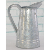 Váza kovová, zinková barva.