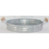 Tác kovový, zinková barva.