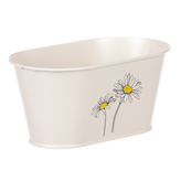 Truhlík kovový, krémová barva.