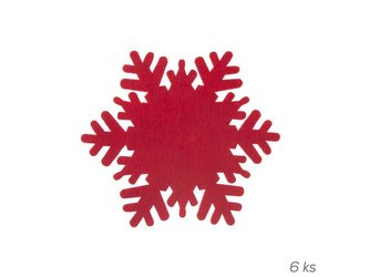 Podtácek ORION Vločka 6ks Red