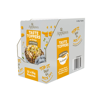 Applaws kapsička Dog Taste Toppers Gravy Kuřecí s dýní 12x85g