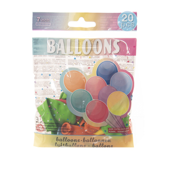 Balónek latex pastel 20 ks