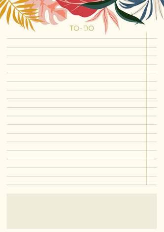 To-Do Block Jungle, vegan