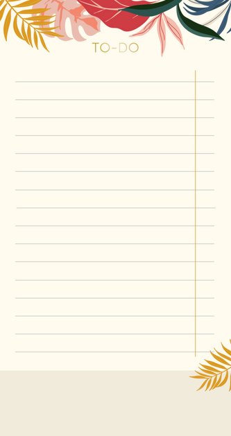 To-Do Block Midi Jungle , vegan