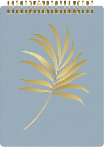 Notizblock Soft Touch Blue, vegan