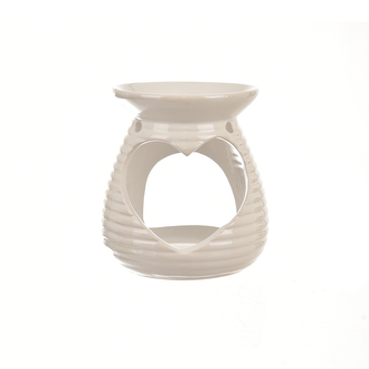 Aromalampa ker. bílá perleť 10x9x10 cm