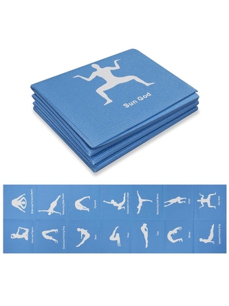 Spokey - MALLOW Skládací jóga podložka 173 x 61 x 0,4 cm modrá