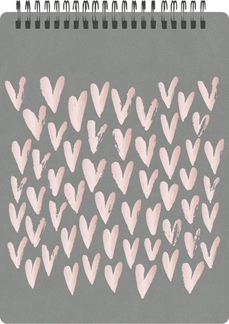 Notizblock Soft Touch Grey, vegan