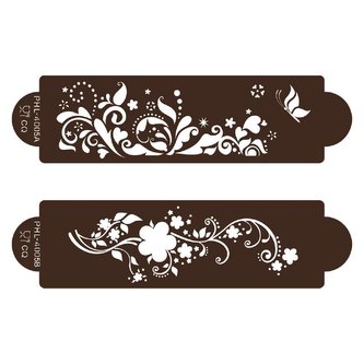 Stencil šablona jarní louka 2ks - Cakesicq