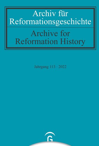 Archiv für Reformationsgeschichte - Aufsatzband