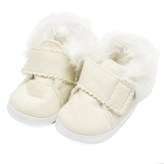 Kojenecké zimní semiškové capáčky New Baby 0-3 m béžové - velikost 0-3 m