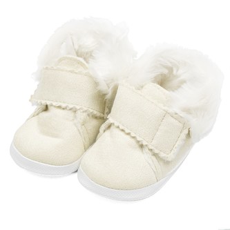 Kojenecké zimní semiškové capáčky New Baby 3-6 m béžové - velikost 3-6 m