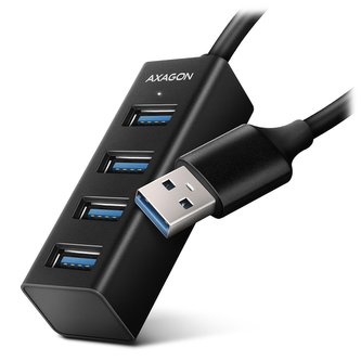 AXAGON MINI hub USB-A / HUE-M1AL / USB 3.2 Gen1 / 4x USB-A / kovové tělo / 1,2m AXAGON MINI hub USB-A / HUE-M1AL / USB 3.2 Gen1 / 4x USB-A / kovové tělo / 1,2m