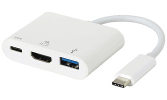 eSTUFF USB-C AV Multiport Adapter for Macbook Pro HDMI(4kx2k) + USB3.0 + USB-C Charging port.. eSTUFF USB-C AV Multiport Adapter for Macbook Pro HDMI(4kx2k) + USB3.0 + USB-C Charging port..