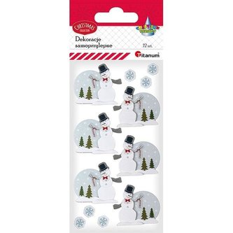 Dekoracje samoprzylepne papierowo-foliowe 3D 12szt