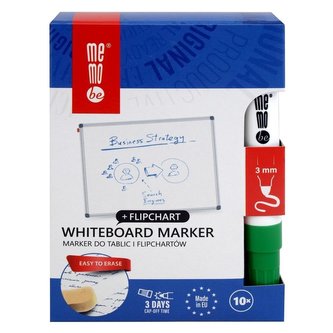 Marker do tablic zielony (10szt) MemoBe