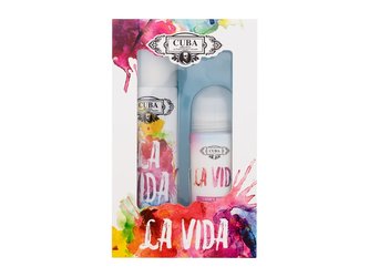 Cuba La Vida parfémovaná voda 100 ml + antiperspirant roll-on 50 ml