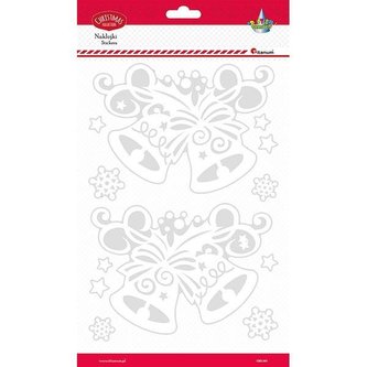 Naklejki fluorescencyjne dzwonki 14szt