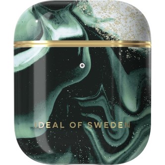 iDeal Of Sweden pouzdro Apple Airpods 1/2 Golden Olive Marble