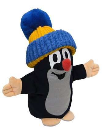 Krtek 25cm modr.kulich,maňásek