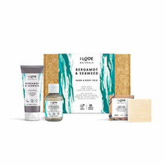 I Love Dárková sada koupelové péče Naturals Bergamot & Seaweed Hand & Body Trio Pack woman