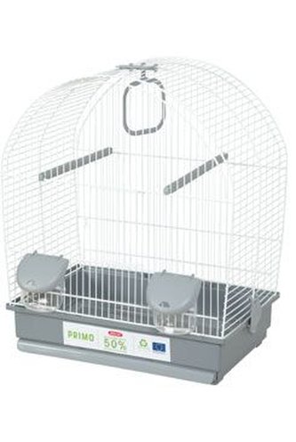 Klec ptáci PRIMO Chloe 40cm bílá/šedá Zolux