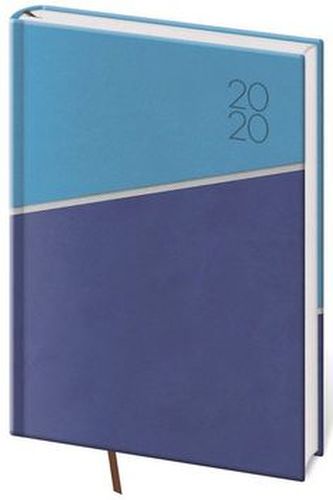 Diář 2020 - Line/týdenní A5/modrý