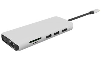 eSTUFF 12-in-1 Triple Display Multifunction USB-C Hub eSTUFF 12-in-1 Triple Display Multifunction USB-C Hub