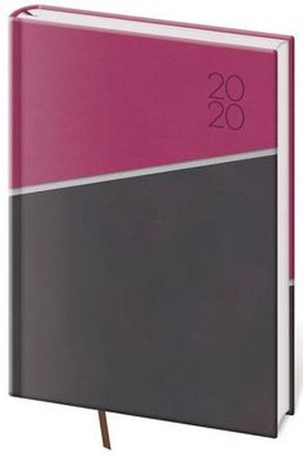 Diář 2020 - Line/týdenní A5/růžový